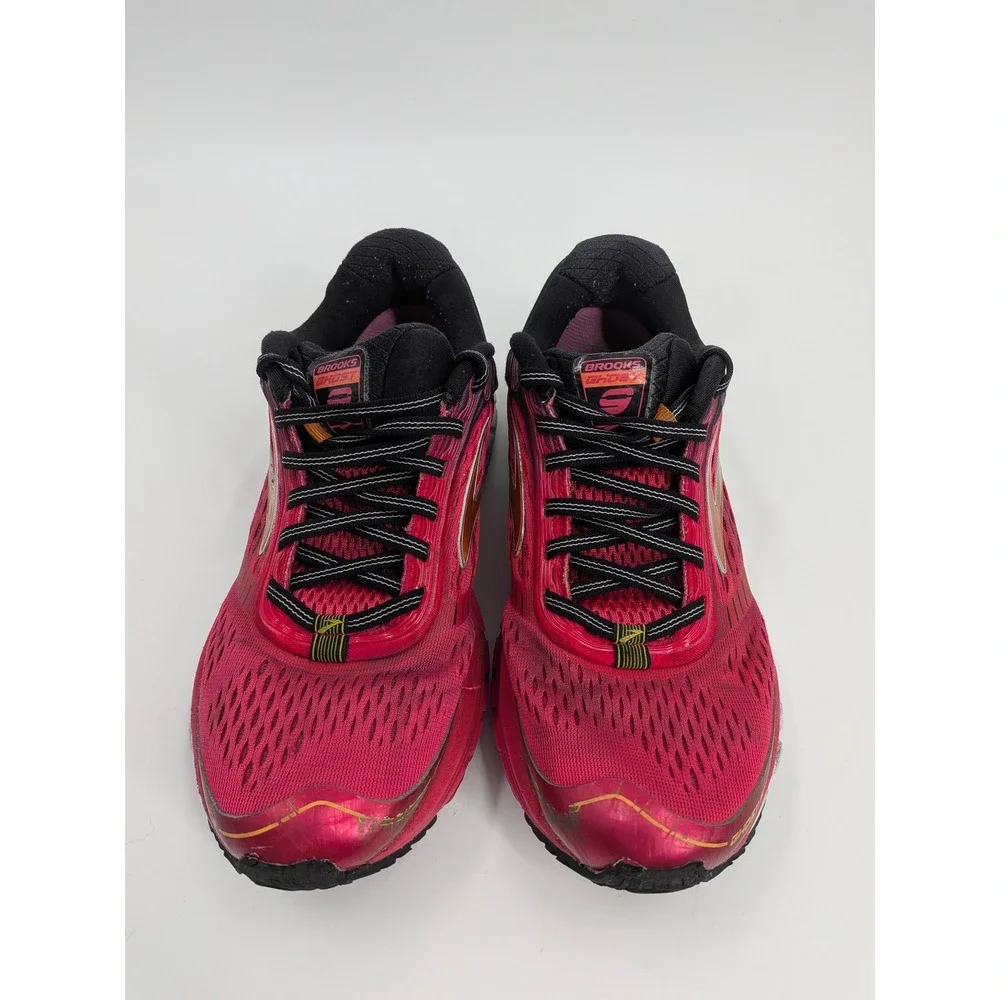 Brooks Ghost 9 Womens Running‎ Shoes Pink Black Gold 1202251B656 Size 8.5